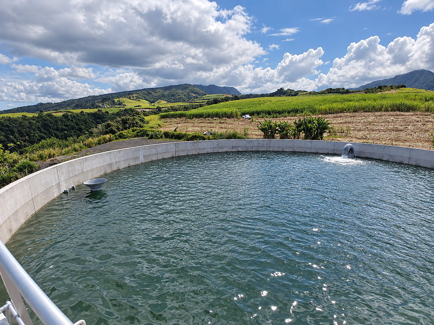 Périmètre irrigué à La Réunion